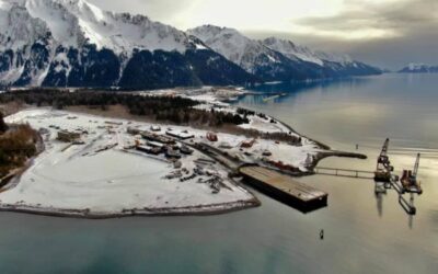 Columbia Boston Barge: Seward Shipyard Historic On-Land Marine Repair